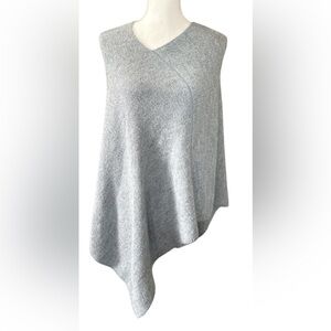 Fratelli Talli Gray A-Line Women's poncho OS made in Italy